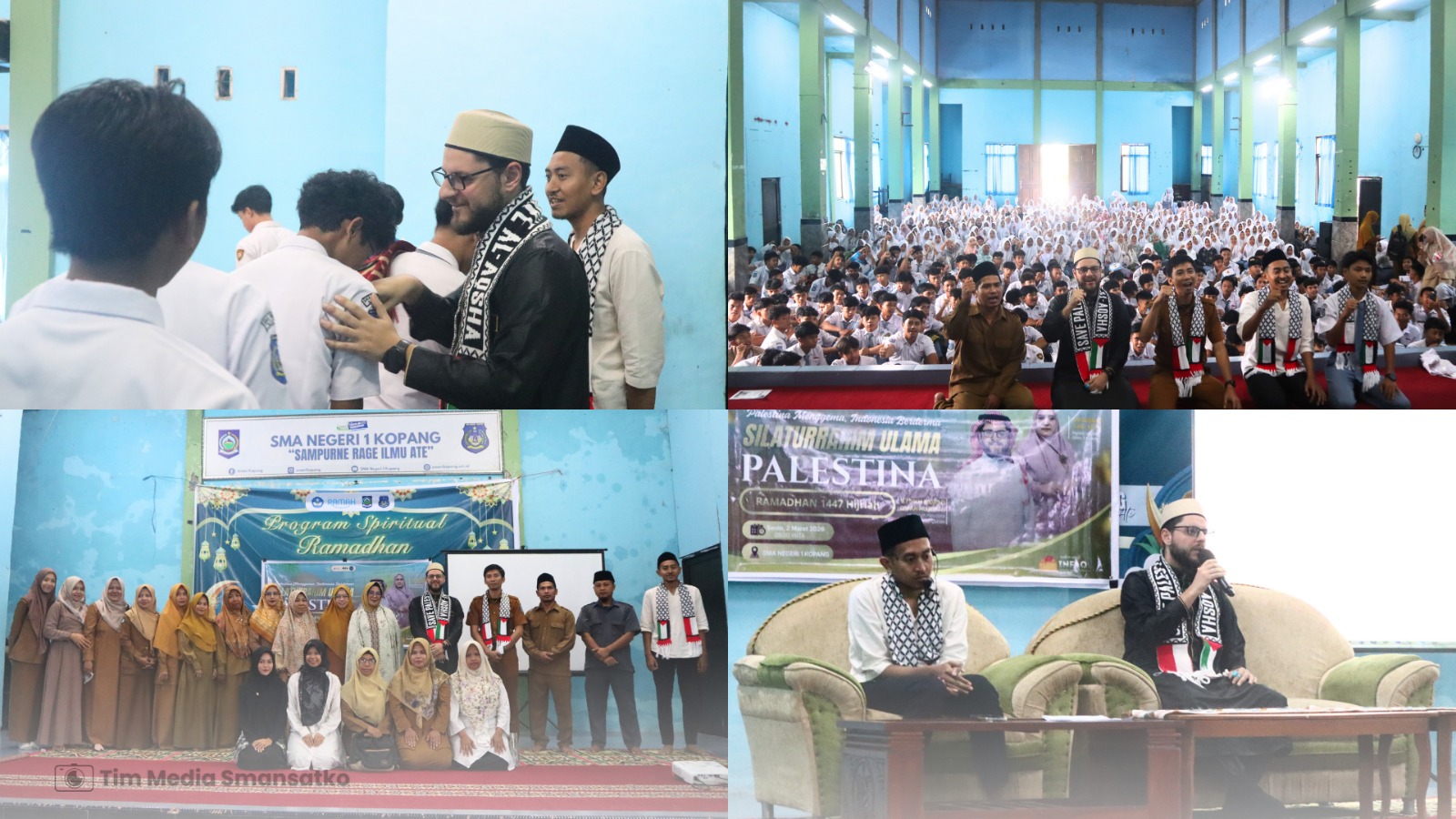 SMAN 1 Kopang Gelar Silaturahim Ulama Palestina dan Aksi Indonesia Berderma Ramadhan 1447 H