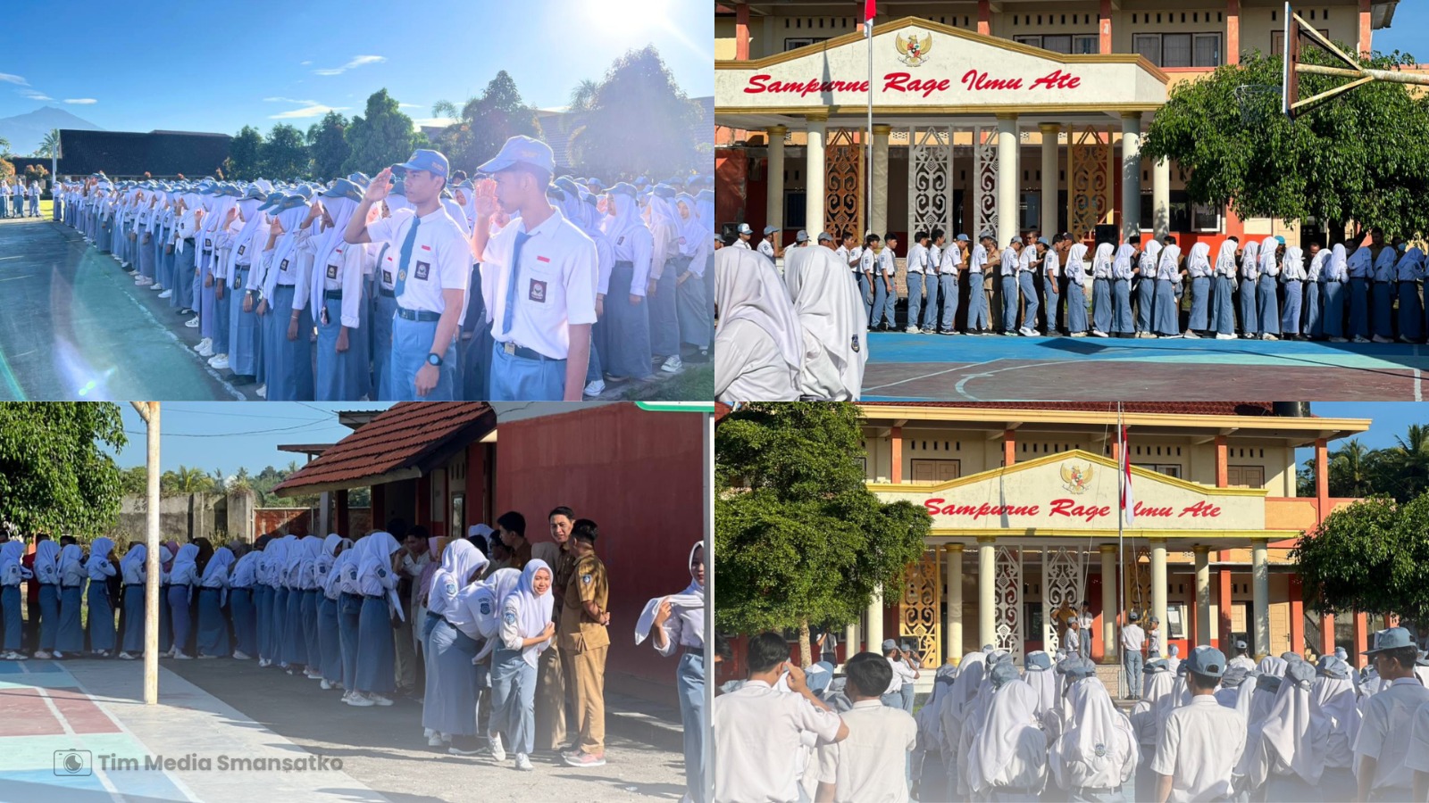 Upacara Bendera dan Halal Bi Halal Bersama Seluruh Keluarga Besar SMA Negeri 1 Kopang