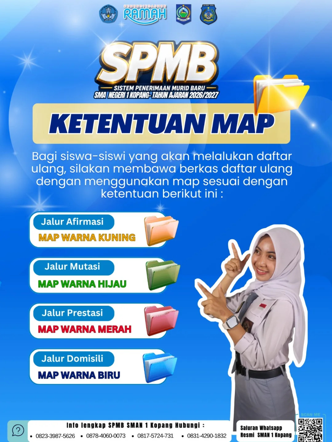 Ketentuan Penggunaan Map Daftar Ulang SPMB SMAN 1 Kopang Tahun Ajaran 2026/2027