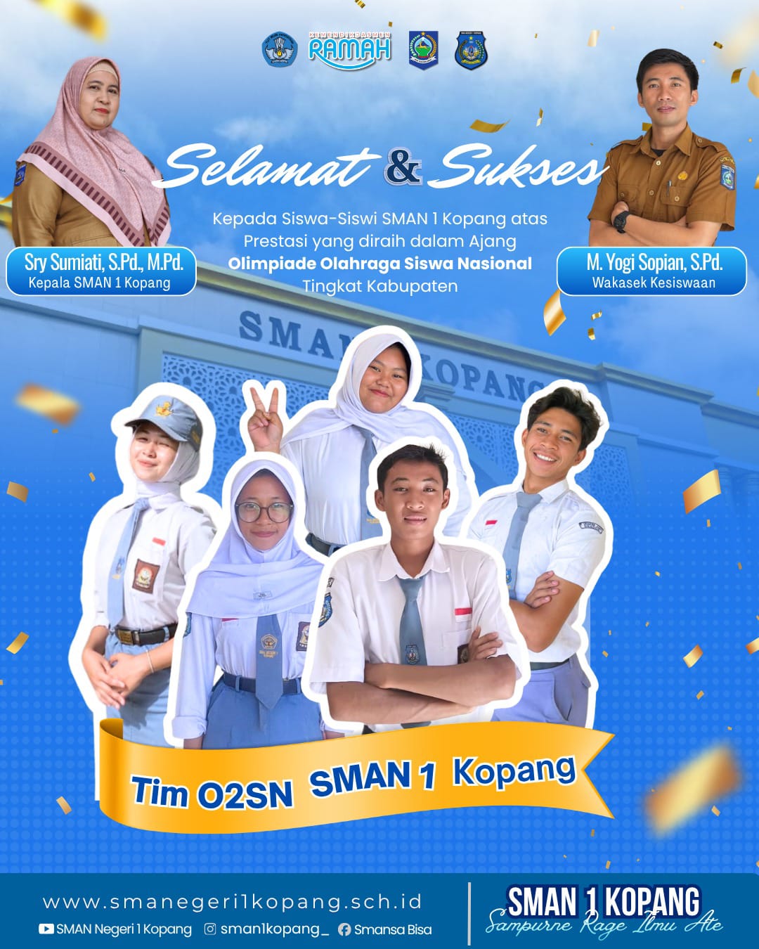 Torehkan Prestasi, Tim O2SN SMAN 1 Kopang Raih Sukses di Tingkat Kabupaten