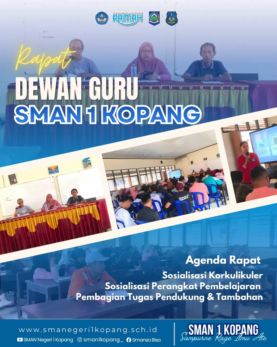 SMAN 1 Kopang Gelar Rapat Dewan Guru Bahas Kurikulum dan Perangkat Pembelajaran