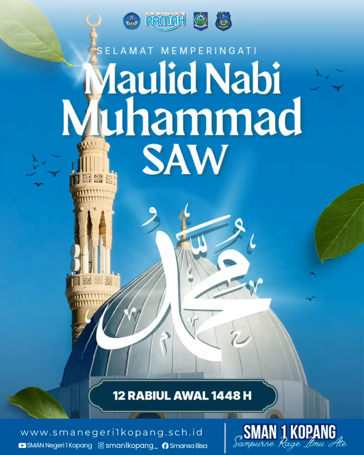 SMAN 1 Kopang Turut Mengucapkan Selamat Memperingati Maulid Nabi Muhammad SAW 1448 H